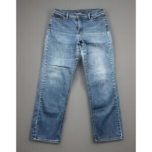 Levis Jeans Womens 16M Perfectly Slimming 512 Straight Leg Embroidered Pockets